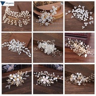 HCYEOU Bridal Hair Comb Jewelry Hair Accessories Crystal Peals Hair Ornaments