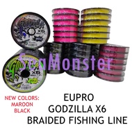 SeaMonster 2024 EUPRO GODZILLA 6X BRAIDED FISHING LINE TALI PANCING 6 SULAM