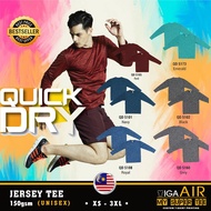 Sport Tshirt Jerseys (UNISEX) Baju jersi OREN SPORT QD51 Long sleeve sport tshirt