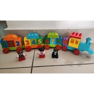 (preloved) lego duplo numbers train (used)