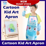 Waterproof Kids Cartoon Apron Cooking Baking Painting Kitchen Apron Kids Children Apron Budak Apron 