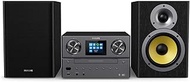 PHILIPS M8905/10 Micro Music System with Bluetooth and DAB+/FM Internet Radio (USB, Spotify Connect, CD, MP3-CD, 100 W, Bass-Reflex Loudspeakers, Digital Sound Control) - 2020/2021 Model, Black, 100 W