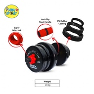 Dumbbell Barbell ROX STEEL SAND DAVON DR-20 20Kg Original