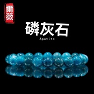 SY2503-Natural 5A Apatite Blue Round Beaded Bracelet 8 10mm Blue Apatite Bracelet