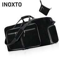INOXTO Travel Bag, 65L Waterproof Gym Bag, Durable Foldable Thicken Bottom Expandable Duffle Bag Gym