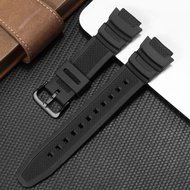 18mm Substitute Casio Rubber Watch Strap SGW300 400/AE1000 1100 W-800H 218H A10 Small Square Watch