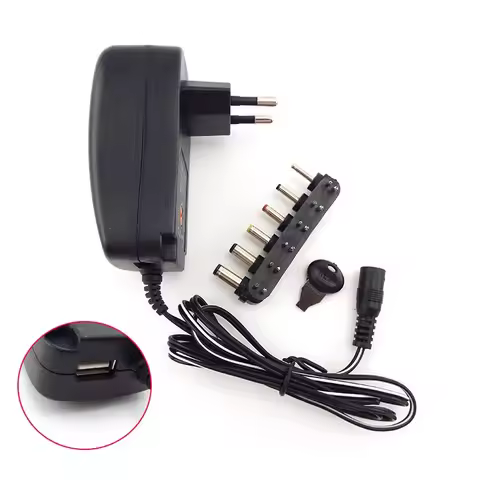 Adjustable 3V 4.5V 5V 6V 7.5V 9V 12V 2A 2.1A AC/DC Power Supply Adapter plug Adaptor battery Charger