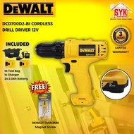 SYK Dewalt DCD700D2-B1 Cordless Drill Driver Cordless Drill Battery Machine Drill Wood Metal Mesin D