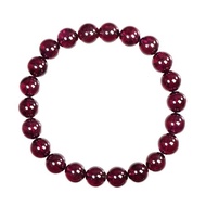 【正佳珠寶】石榴石 頂級紫牙烏 8.4-8.8mm 紫牙烏石榴石手珠