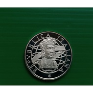 Italy Silver Proof 500 Lire 1989-500th Anniversary of Discovery of America Polished .835