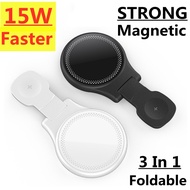 ❈☈ 3 in 1 Magnetic Wireless Charger Stand Pad For iPhone 12 13 14 Pro Max 11 Apple Watch Airpods 15W Foldable Fast Charging Station