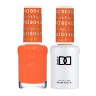 DND GEL Polish Set - 1 Each of Orange Gel Polish and Orange Nail Polish - 0.5 Oz