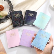Smooth English Calendar Notebook High-Quality Weekly Schedule Book Durable Compact Mini Pocket Noteb