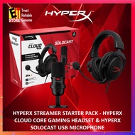 HYPERX STREAMER STARTER PACK - HYPERX CLOUD CORE GAMING HEADSET & HYPERX SOLOCAST USB MICROPHONE (HB