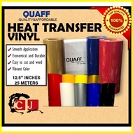 ▬ ♒ ◆ QUAFF CDP RUBBERIZED HEAT TRANSFER VINYL (12.5 INCH x 1 METER)
