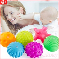 Aikoky 6pcs/set Baby Tactile Senses Toys rattle Teether toys for baby with sound