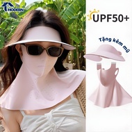 MORDEN Sun Hat with Removable Cool Welded Silk Anti-UV Face and Neck Mask UV Face Mask UV Protection