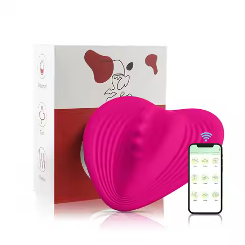 Charging APP wireless remote control vibrating massage device heart-shaped invisible wearable egg-li