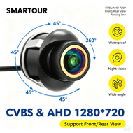 > 170 Degree Fisheye AHD720P Car Parking Camera Waterproof Front & Rear View Reverse Camera AHD CVBS