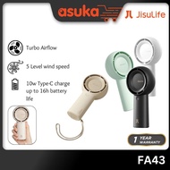 JisuLife FA43 4000mAH HandHeld Fan Life5 Plus Black 6000mah