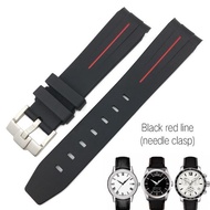 19mm 20mm 21mm rubber silicone watch band Fit for Tissot 1853 le-locle T006 seastar T120 Omega strap