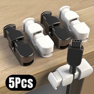 5Pcs Self Adhesive Punch-free Desktop Data Cable Organizer Multipurpose Office Mouse Headphone Cord 