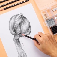 马利素描铅笔2b4b6b8b软中硬炭笔12b14b初学者美术生专用绘画铅笔Marley Sketch Pencil 2b4b6b8b Soft20250822