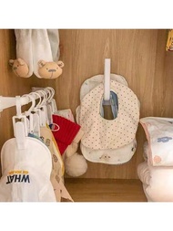 1入組免打孔嬰兒衣櫃收納掛鉤,可用於儲存圍巾、帽子、抽屜和衣服