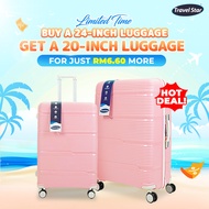 FREE LUGGAGE 24inch ABS PC PP Hardcase Luggage Suitcase Bagasi