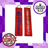 Keychain Remove Before Flight Airlines MAS (13cm x 3cm)