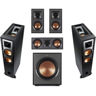 Klipsch Reference R-26FA 5.1 Home Theater Pack, Brushed Black Polymer Veneer