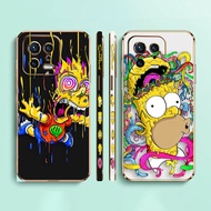 Cartoon The Simpsons Graffiti Art Side Printed E-TPU Phone Case For XIAOMI POCO F4 F3 M5 M4 X5 X4 X3 C40 F5 F1 REDMI K50 K40 NOTE 12 11 10 S GT PRO PLUS NFC Gaming Turbo 5G