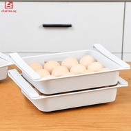 [clarins.sg] Drawer Type Egg Crisper Anti-Extrusion Refrigerator Organizer Fridge Accessories