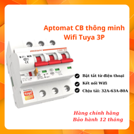 Aptomat CB thông minh Wifi Tuya 3P 3 pha