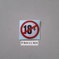 18plus 18 plus quality cutting stickers