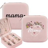 New Jewelry Storage Box Fashionable Mini Square Jewel Case  Zipper Bracelet Earrings Jewels Storage 