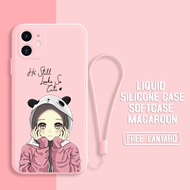 Softcase Macaron Motif Free Tali/sling Lanyard for All type OPPO A54 OPPO A53 2020 | OPPO A39 | OPPO F11 PRO | OPPO A15 | OPPO A5/A3S | OPPO RENO 4F | OPPO A94 | OPPO A7/A5S | OPPO A16 | OPPO F7 | Case Macaron | Camera Protection | Case Hp