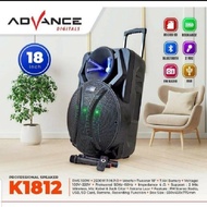 Advance K1812 Bluetooth Speaker 18 inch With 2 Mic Garansi Resmi