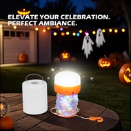 A 3600mAh rechargeable night light, string light, unfolds into a camping light, folds back into a te