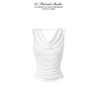 Genuine Backless Collar T-Shirt 67PERCENT/67% - SHEETS TOP