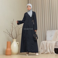 SHABIYAN 449 Gamis Hitam Polos Abaya Premium | Esra