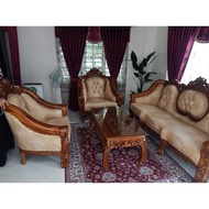 sofa king kayu jati dari pada Indonesia