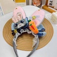 Police Bunny Judy Hopps Kids Hair Accessory Bunny Ears Headband Clip Bunny Ears Headband Girls Hat D