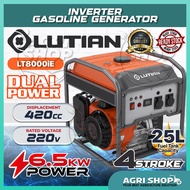 Agrishop LUTIAN Inverter Gasoline Generator LT8000iE Recoil/Electric 6500W 420cc | Mesin Penjana Kua