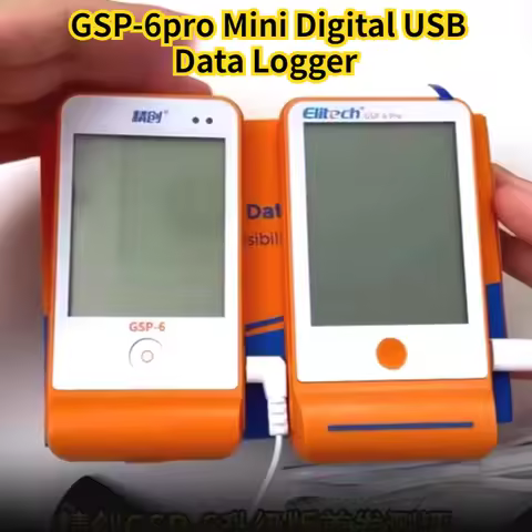Elitech GSP-6pro Mini Digital USB Data Logger Durable Plastic Transport for Temperature Humidity Rec