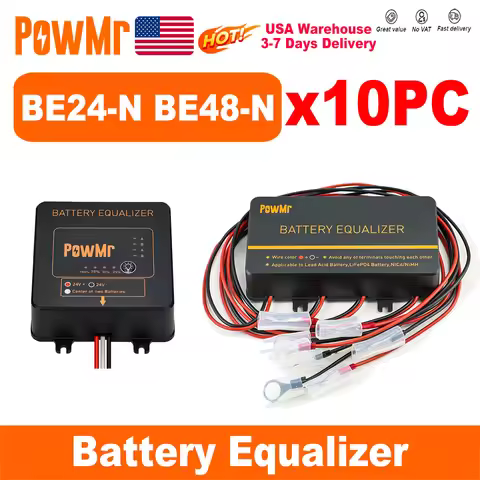 PowMr USA 10PC 24V 48V Battery Equalizer Voltage Balancer Equalize Voltage of Power Bank for Lifepo4