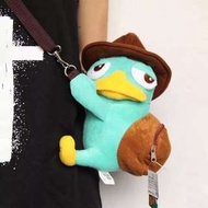 迪迪尼phineasandferb鴨嘴獸泰瑞毛絨小背包