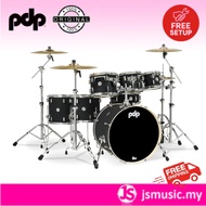 DW PDP Concept Maple 7-pc Drum Kit with Hardware - Satin Black