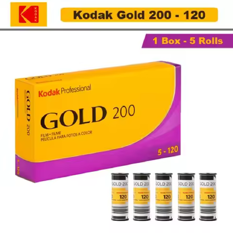Classic Kodak Gold 200 120 Professional IOS 200 Portrait Landscape Filme 120mm Color Negative Film (