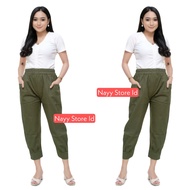 KATUN Gocha Baggy Verde Pants Long Women's Korean Style Trendy Jumbo Premium Cotton Material Importe